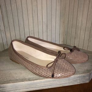 Anniel Brown Ballet Slipper Shoes Made in Italy 37